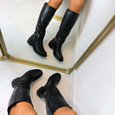 STACEY LEATHER LOOK LAARS D101A