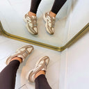 SNEAKER SPEEDER 2447 DE STEVE MADDEN - TAUPE MULTI