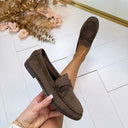 STRIKJES INSTAPPER 68-421 - BROWN