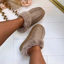 GLITTER PANTOFFEL X28-PL - CAMO ( taupe )