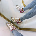 STEVE MADDEN SNEAKER SEDGWICK 5441 - PINK/GOLD