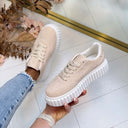 GLAMOUR SNEAKER LX-352 - BRAUN