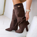 VONNY SUEDINE LOOK BOTTES CC261-3 - MARRON