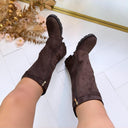 BOTTES SUEDINE VEGAS DES8076 - KAKI/DAIM