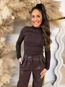 UNIQUE THE LABEL SARA BODY BODYSUIT MARRON