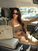 UNIQUE THE LABEL GIGI TOP - OLIVE