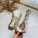 *AKTION* COWBOY STIEFEL SHORT DEN928 - GOLD