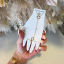 OPEN KLAVER HAND CHAIN B1092 - GOLD