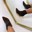 SPARKLY BOOTIE 9676A - BROWN