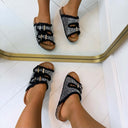 SPARK DENIM SLIPPER WS102 - BLACK
