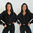 UNIQUE THE LABEL MOLLY VEST DEEP BLACK