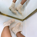 WOVEN BOOT XJ-1000 – BEIGE
