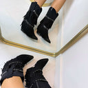 WESTERN FRINGE BOOT Y2372 - SCHWARZ