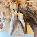 LIU JO FAKE FUR SHOPPING BAG 2F6037/E0218 - BURRO