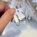 DETAIL HOOPS EARRING 0050 - GOLD