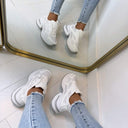 SPARKLE SNEAKER BK-2506 - WHITE