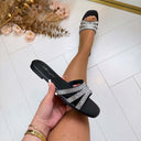 *ACTIE* DIAMOND SLIPPER L-33 - BLACK