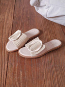 GROSSER OVALER SLIPPER GQ8-077 - BEIGE