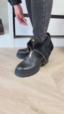 STEVE MADDEN RIPSTORM BOOT 5845 - BLACK LEATHER