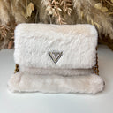 GUESS SAMIA FAKE FUR FLAP BAG WB935520