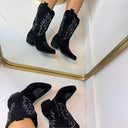 SUEDINE COWBOY BOOT DEN935-1